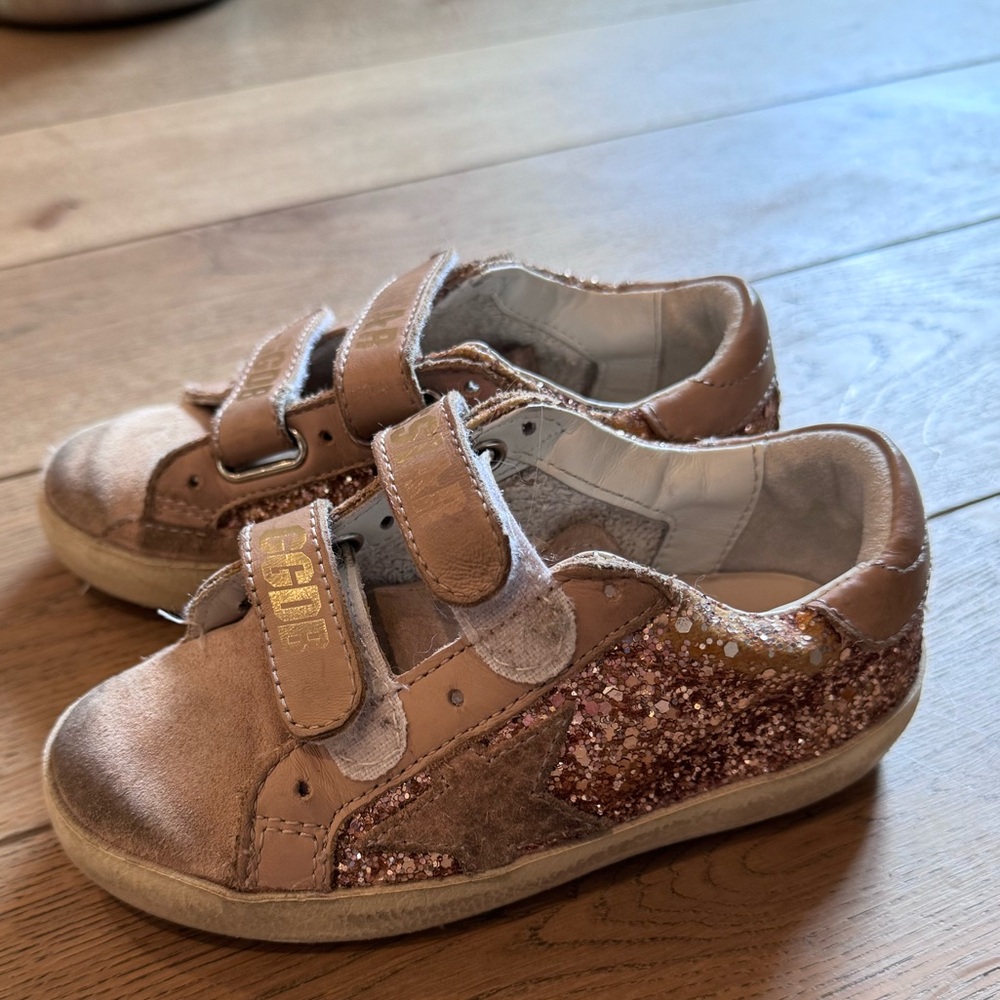 Golden Goose Kids Pink Glitter Sneakers